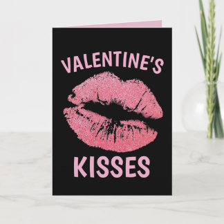 VALENTINE'S DAY KISSES ROMANTIC GREETING CARD KARTE