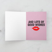 VALENTINE'S DAY KISSES ROMANTIC GREETING CARD KARTE (Innenseite)