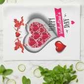 Valentine's Day Kitchen Handtuch (Gefaltet)