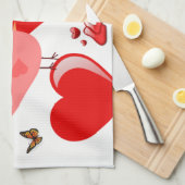 Valentine's Day Kitchen Handtuch (Viertel Falte)