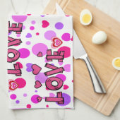 Valentine's Day Kitchen Handtuch (Viertel Falte)