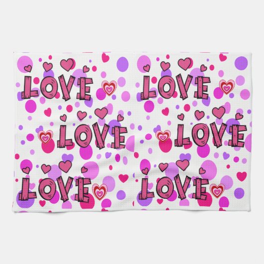 Valentine's Day Kitchen Handtuch (Horizontal)