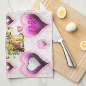 Valentine's Day Kitchen Handtuch (Viertel Falte)