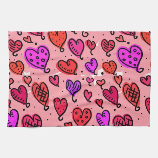 Valentine's Day Kitchen Handtuch (Horizontal)