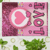 Valentine's Day Kitchen Handtuch (Gefaltet)