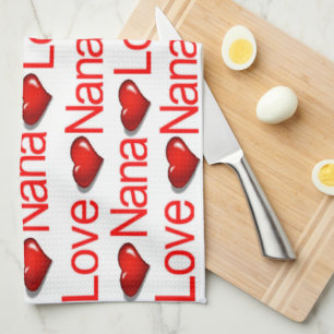 Valentine's Day Kitchen Handtuch Liebe Nana