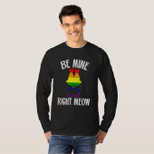 Valentine's Day Lesbian Pride Cat  Be Mine Right M T-Shirt (Vorne ganz)