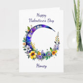 Valentine's Day | Liebe auf den Mond Karte (Vorderseite)