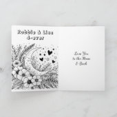 Valentine's Day | Liebe auf den Mond Karte (Innenseite)