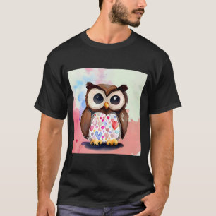 Valentine's Day Liebe Heart Owl Teddy Girlfriend F T-Shirt