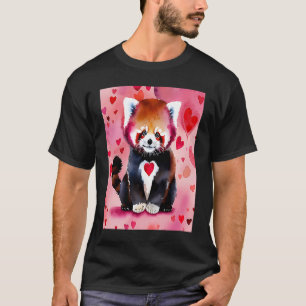Valentine's Day Liebe Heart Red Panda Girlfriend F T-Shirt
