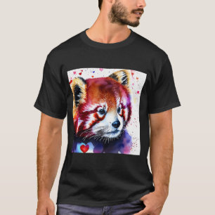 Valentine's Day Liebe Heart Red Panda Girlfriend F T-Shirt