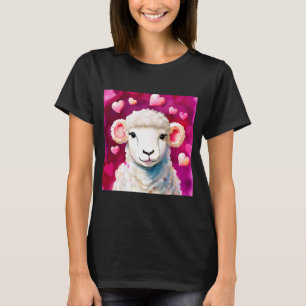 Valentine's Day Liebe Heart Sheep Girlfriend Fianc T-Shirt