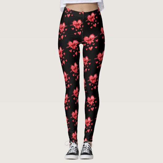 Valentine's Day Liebe & Hearts Collection ❤️ Leggings (Vorderseite)