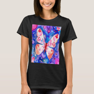 Valentine's Day Liebe Herz Butterfly Girlfriend Fi T-Shirt