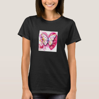 Valentine's Day Liebe Herz Butterfly Girlfriend Fi T-Shirt