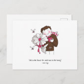 Valentine's Day - Life is the flower Postkarte (Vorne/Hinten)