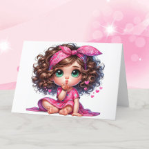 Valentine's Day Little Girl's from Oma in Pink