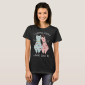 Valentine's Day Llama I Llama Know What Love T-Shirt (Vorne ganz)