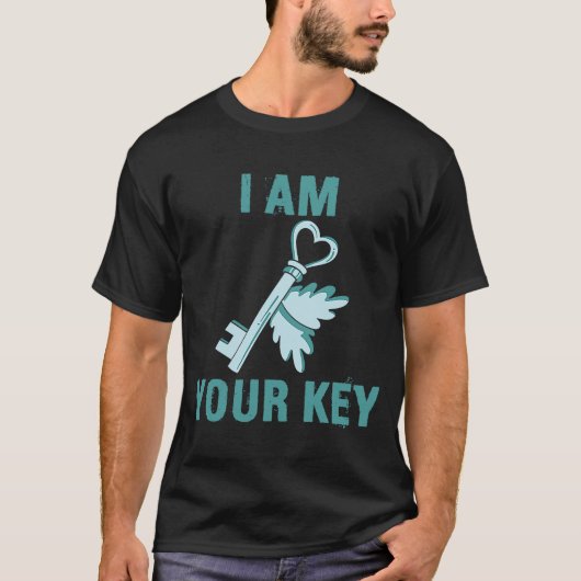 Valentine's Day Lock und Key Men Frauen Ehemann Wi T-Shirt (Vorderseite)