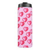 Valentine's Day Lollipop Hearts Niedlich Thermosbecher (Vorderseite)