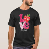 Valentines Day Love 7th Grade Squad Teacher Kids O T-Shirt (Vorderseite)