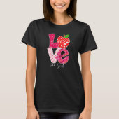 Valentines Day Love 7th Grade Squad Teacher Kids O T-Shirt (Vorderseite)