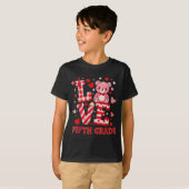 Valentine's Day Love Fifth Grade Teacher T-Shirt (Vorne ganz)