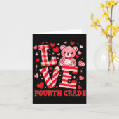 Valentine's Day Love Fourth Grade Teacher  Karte (Gelbe Blume)