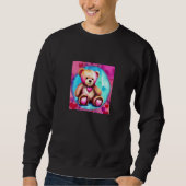 Valentine's Day Love Heart Bear Teddy Girlfriend F Sweatshirt (Vorderseite)