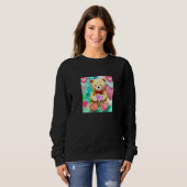 Valentine's Day Love Heart Bear Teddy Girlfriend F Sweatshirt (Vorne ganz)