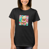 Valentine's Day Love Heart Bear Teddy Girlfriend F T-Shirt (Vorderseite)