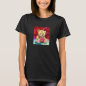 Valentine's Day Love Heart Bear Teddy Girlfriend F T-Shirt (Vorderseite)