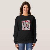 Valentine's Day Love Heart Butterfly Girlfriend Fi Sweatshirt (Vorne ganz)