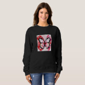 Valentine's Day Love Heart Butterfly Girlfriend Fi Sweatshirt (Vorne ganz)