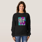 Valentine's Day Love Heart Butterfly Girlfriend Fi Sweatshirt (Vorne ganz)