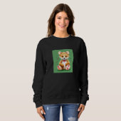 Valentine's Day Love Heart Fox Teddy Girlfriend Fi Sweatshirt (Vorne ganz)