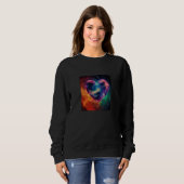 Valentine's Day Love Heart Galaxy Girlfriend Fianc Sweatshirt (Vorne ganz)