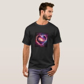 Valentine's Day Love Heart Galaxy Girlfriend Fianc T-Shirt (Vorne ganz)