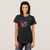 Valentine's Day Love Heart Galaxy Girlfriend Fianc T-Shirt (Vorne ganz)