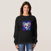 Valentine's Day Love Heart Girlfriend Fiancée Wife Sweatshirt (Vorne ganz)