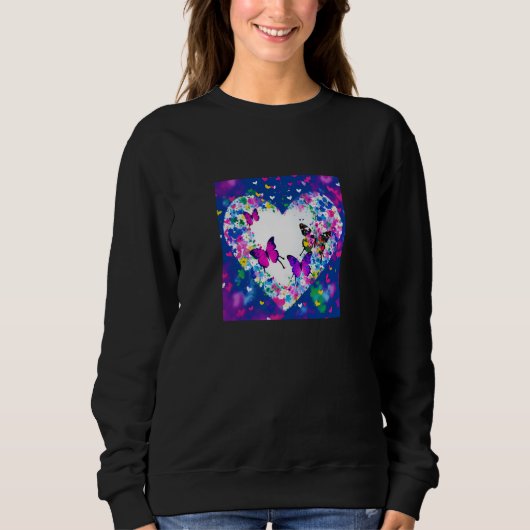 Valentine's Day Love Heart Girlfriend Fiancée Wife Sweatshirt (Vorderseite)