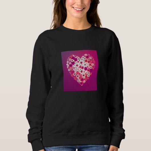Valentine's Day Love Heart Girlfriend Fiancée Wife Sweatshirt (Vorderseite)
