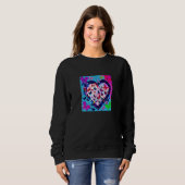 Valentine's Day Love Heart Girlfriend Fiancée Wife Sweatshirt (Vorne ganz)