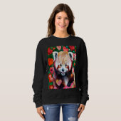 Valentine's Day Love Heart Red Panda Girlfriend Fi Sweatshirt (Vorne ganz)