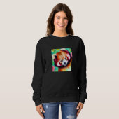 Valentine's Day Love Heart Red Panda Girlfriend Fi Sweatshirt (Vorne ganz)