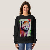 Valentine's Day Love Heart Red Panda Girlfriend Fi Sweatshirt (Vorne ganz)