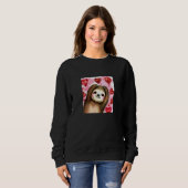 Valentine's Day Love Heart Sloth Girlfriend Fiancé Sweatshirt (Vorne ganz)