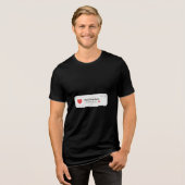 Valentines Day Love Phone Notification Tri-Blend Shirt (Vorderseite voll)