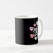 Valentines Day Lunch Lady Groovy Cafeteria Squad H Kaffeetasse (VorderseiteRechts)